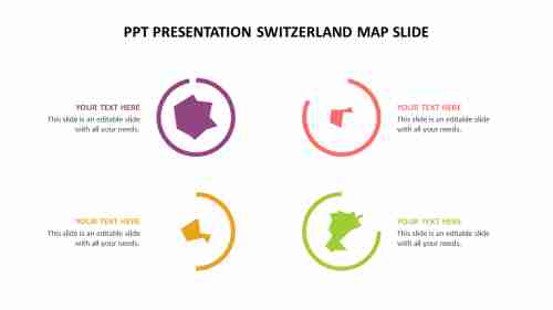 ppt presentation switzerland map slide